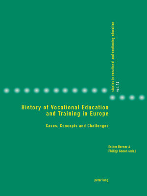 cover image of History of Vocational Education and Training in Europe